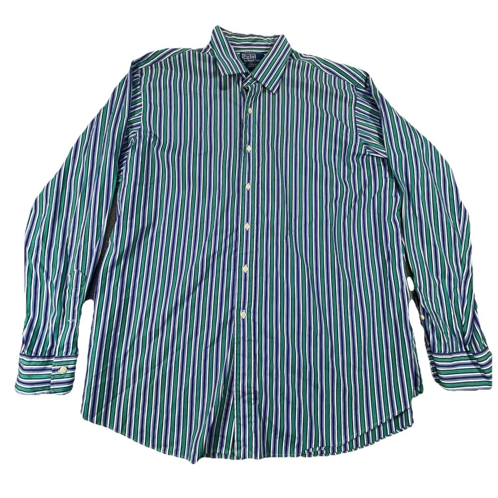 Polo Ralph Lauren Shirt Mens 2XL Multicolor Curham Classic Fit Casual Button Up
